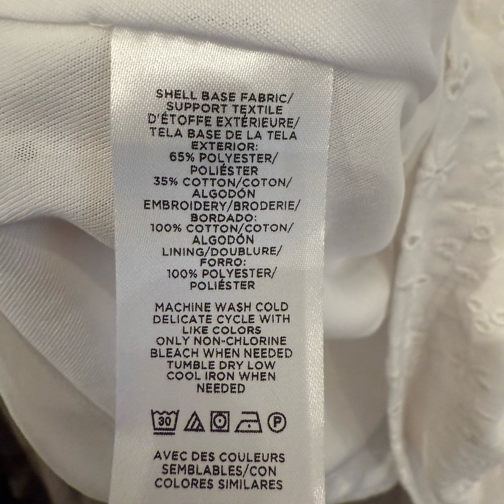 LOFT Cute White Double V-Neck Flounce Sundress - Picture 6 of 12